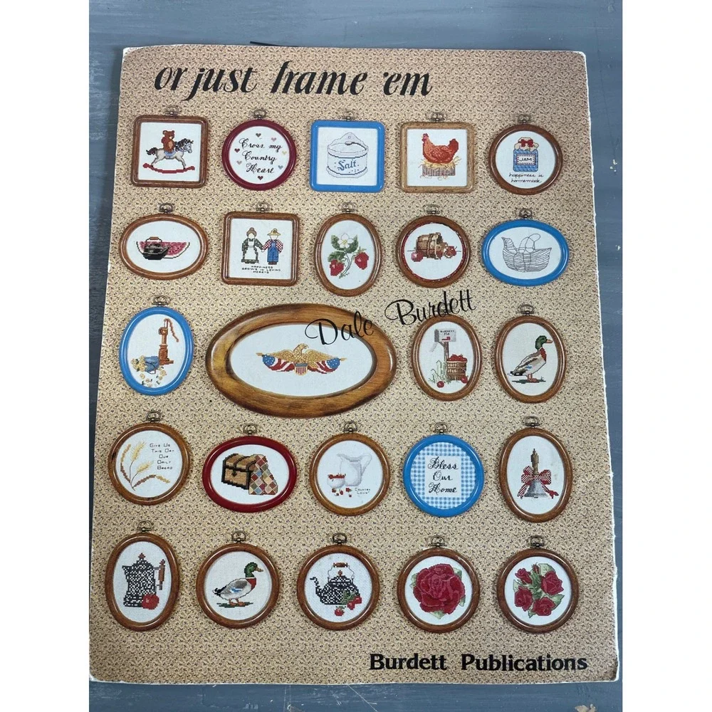 Vtg‎ Annie Designs & More Country Miniatures Needlepoint Cross Stitch Booklets